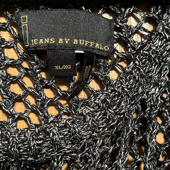 I Jeans by Buffalo Metallic Fisherman Knit Sweater - Picture 5 of 6